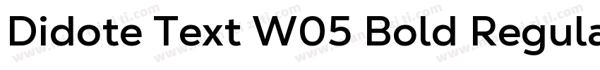 Didote Text W05 Bold Regular字体转换